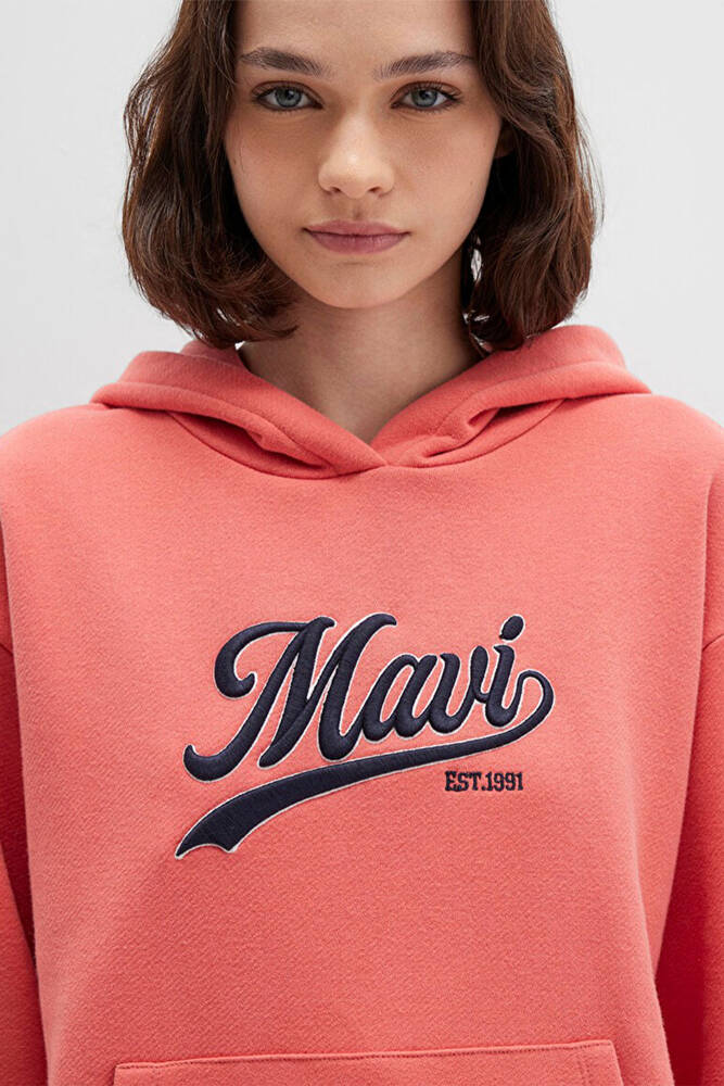 Kadın Kapüşonlu Sweat 1S10420-71076 Turuncu 