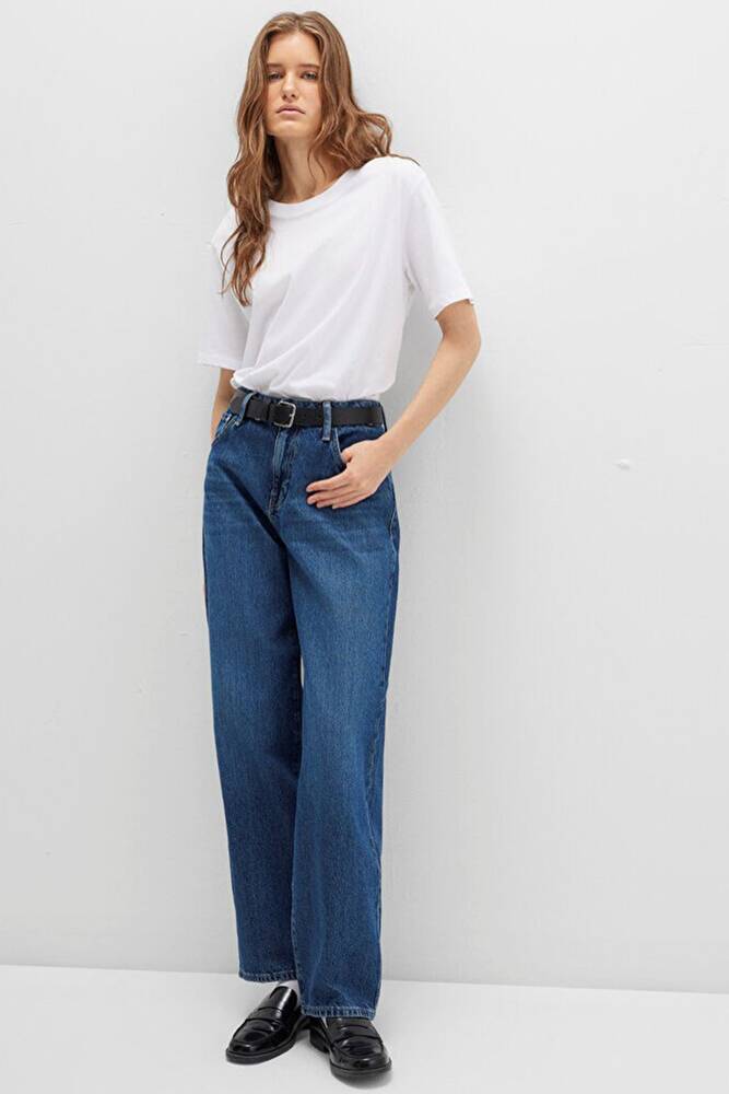 Kadın Leıla Jean Pantolon 1010600-90997 Ekru 