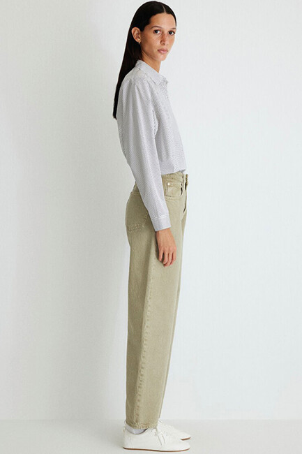 Kadın Leila Mavi Premium Jean Pantolon 1010600-87179 Yeşil - Thumbnail
