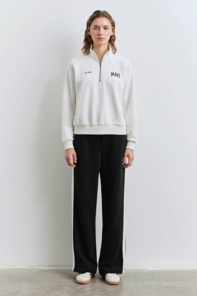 Kadın Logo Baskılı Sweat 1S10373-70057 Beyaz 