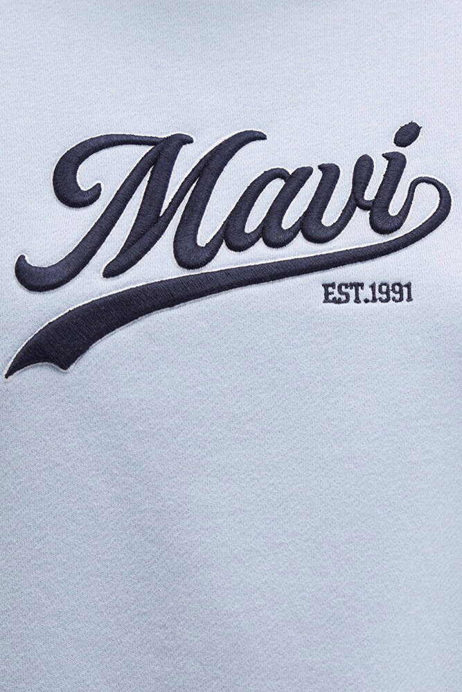 Kadın Logo Baskılı Sweat 1S10419-70813 Mavi 