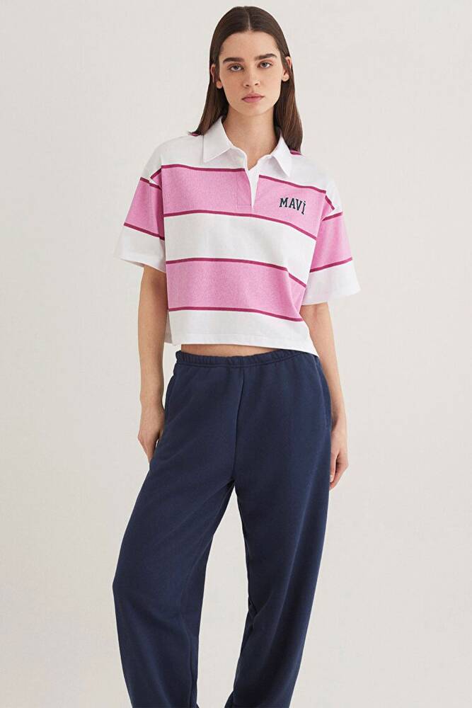 Kadın Logo Polo Tişört 1613005-89359 Beyaz 