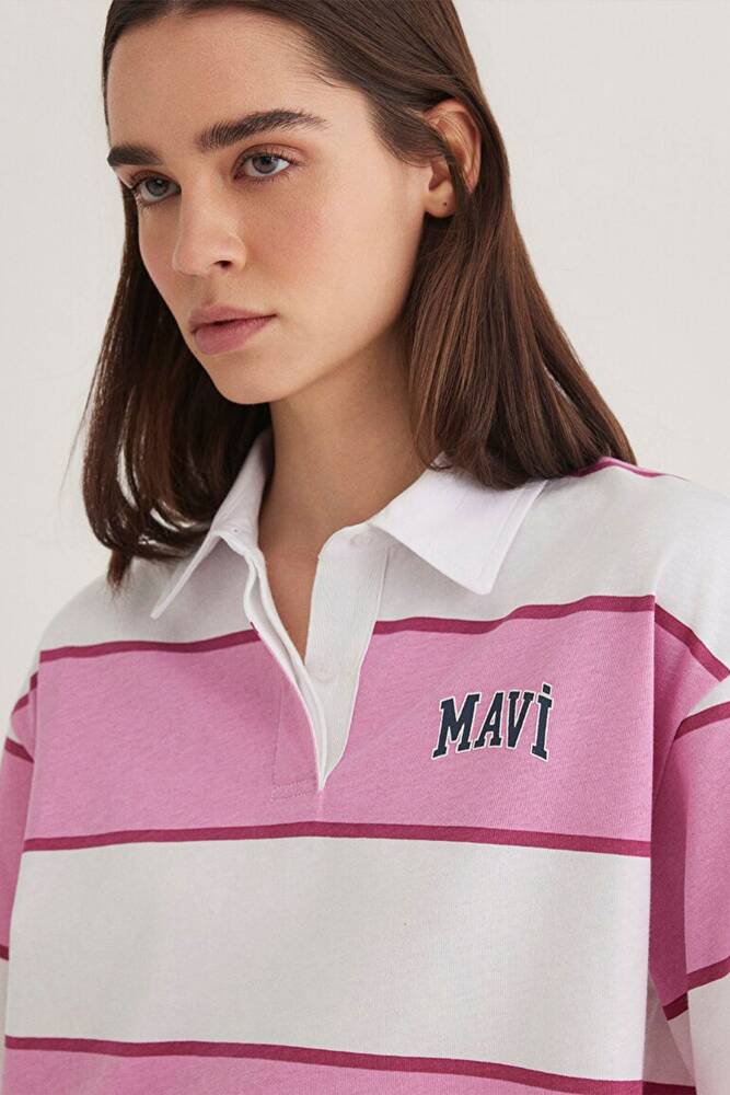 Kadın Logo Polo Tişört 1613005-89359 Beyaz 