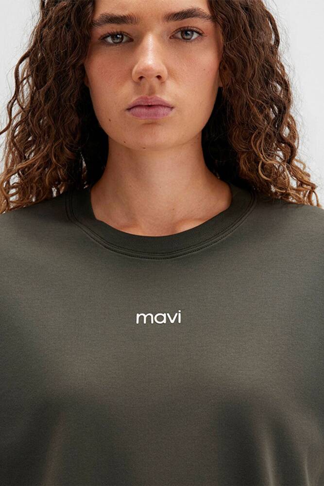 Kadın Logo Tişört 1612829-71553 Haki 