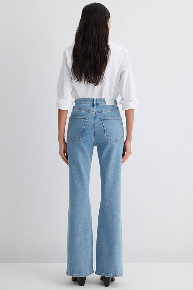 Kadın Los Angeles Premium Jean Pantolon 1010349-90442 Mavi 