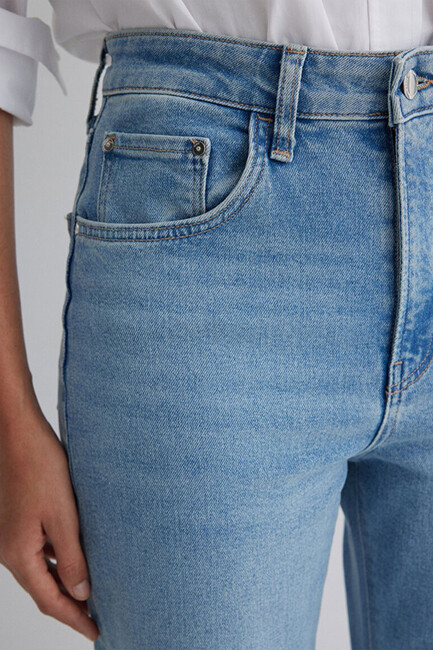 Kadın Los Angeles Premium Jean Pantolon 1010349-90442 Mavi - Thumbnail