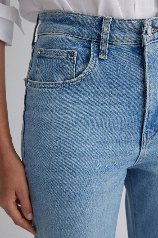 Kadın Los Angeles Premium Jean Pantolon 1010349-90442 Mavi 