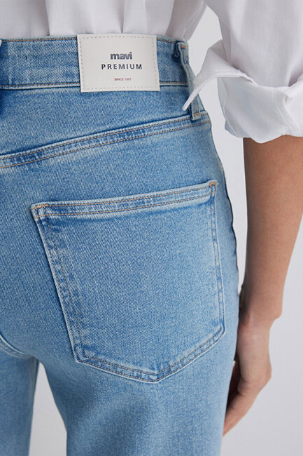 Kadın Los Angeles Premium Jean Pantolon 1010349-90442 Mavi - Thumbnail