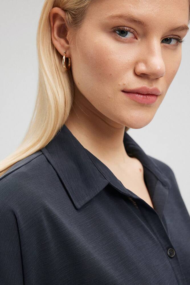 Kadın Lux Touch Modal Tişört 168081-900 Siyah 