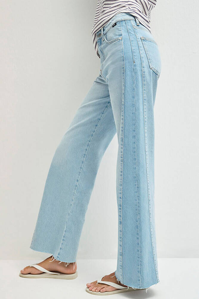 Kadın Malibu Blocking Jean Pantolon 1010152-88986 Mavi 