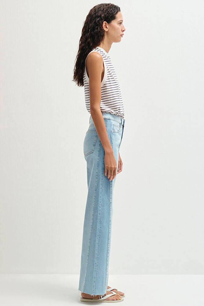 Kadın Malibu Blocking Jean Pantolon 1010152-88986 Mavi 