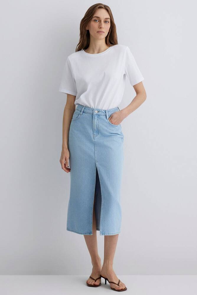Kadın Marın Denim Etek 1310371-89683 Mavi 