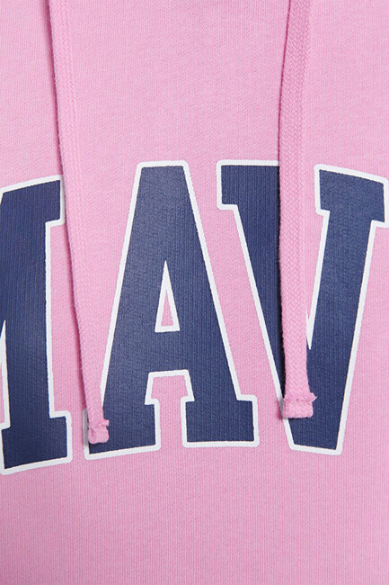 Kadın Mavi Logo Baskılı Sweat 1600361-71038 Pembe - Thumbnail