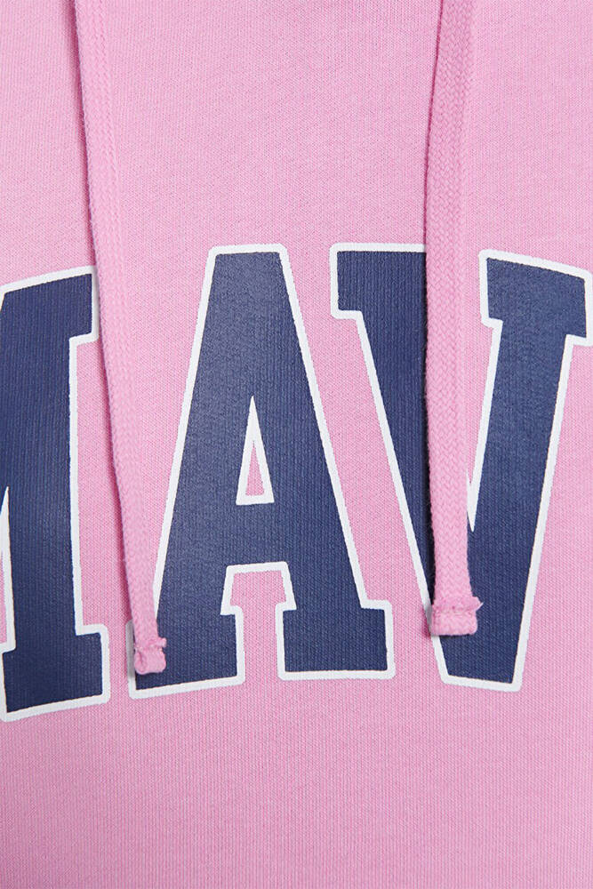 Kadın Mavi Logo Baskılı Sweat 1600361-71038 Pembe 