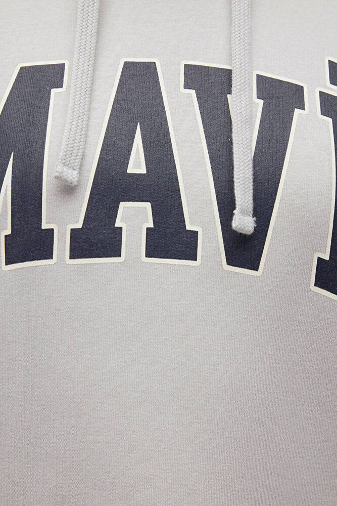 Kadın Mavi Logo Kapüşonlu Sweat 1600361-34322 Gri  Kadın Mavi Logo Kapüşonlu Sweat 1600361-34322 Gri