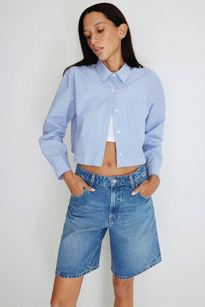 Kadın Melina Real Blue Jean Şort 1410144-87086 Mavi 