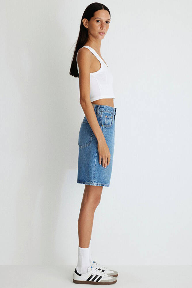 Kadın Melina Real Blue Jean Şort 1410144-87086 Mavi 