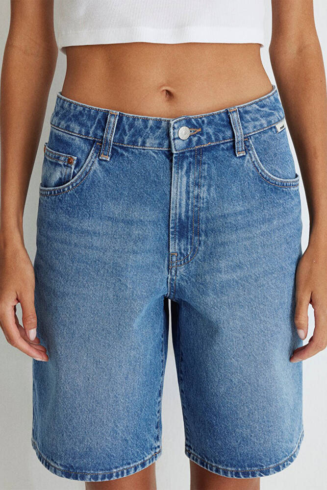 Kadın Melina Real Blue Jean Şort 1410144-87086 Mavi 