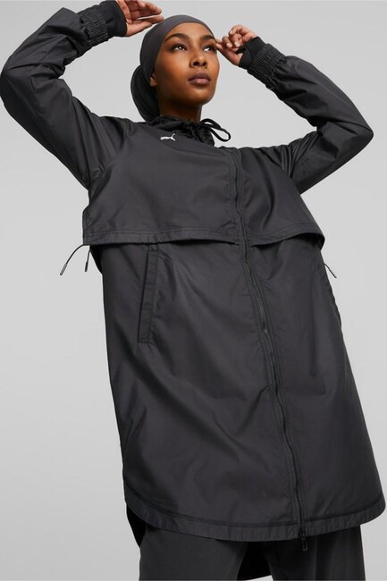 Puma - Kadın Modest Activewear Yağmurluk 521791-01 Siyah 
