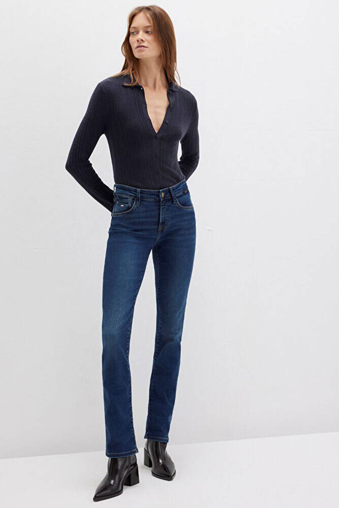 Kadın Mona Brushed Gold Jean Pantolon 1049787784 Lacivert 