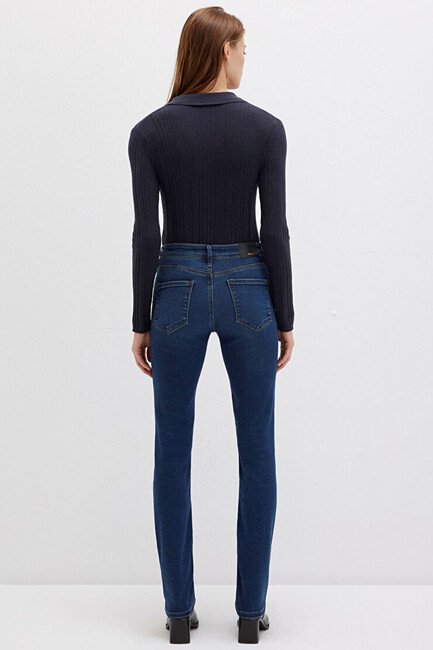 Kadın Mona Brushed Gold Jean Pantolon 1049787784 Lacivert (3)