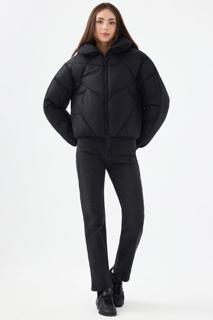 Kadın Mont LF2040949 Siyah (2)