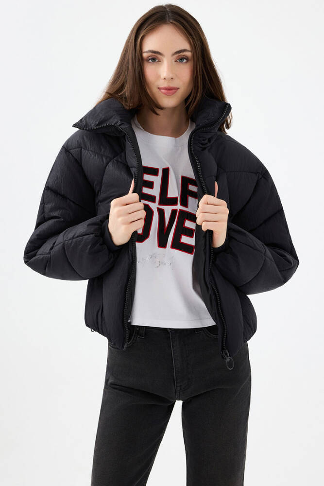 Kadın Mont LF2040949 Siyah 