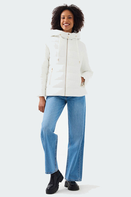 Kadın Mont LF2041093 Beyaz (2)