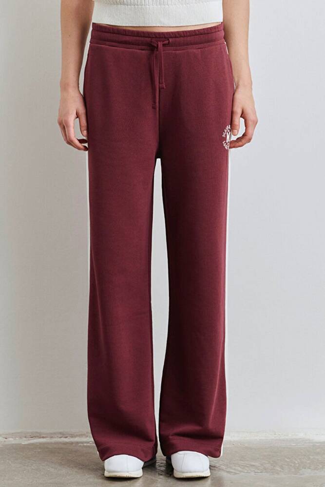 Kadın Örme Pantolon 1011038-70393 Bordo 