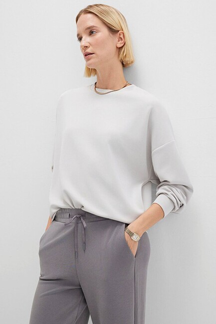 Kadın Oversize Sweat 168837-70074 Gri - Thumbnail