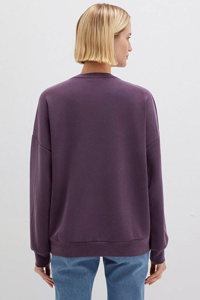 Kadın Oversize Sweat 168837-70635 Mor 