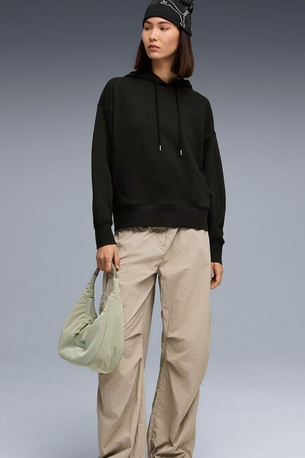 Kadın Oversized Sweat 690736-01 Siyah - Thumbnail