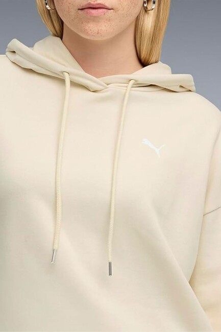 Kadın Oversized Sweat 690736-87 Ekru - Thumbnail