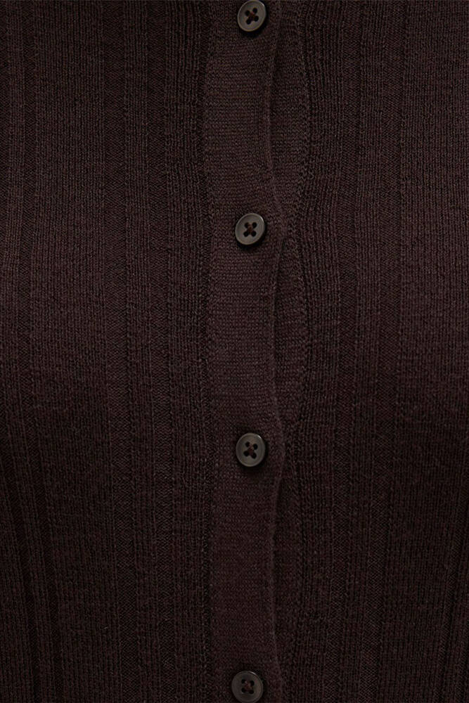 Kadın Polo Yaka Triko 1710838-90704 Kahve 