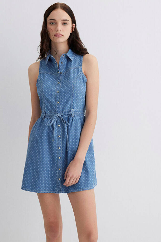 Kadın Raven Denim Elbise 1310660-89760 Mavi 