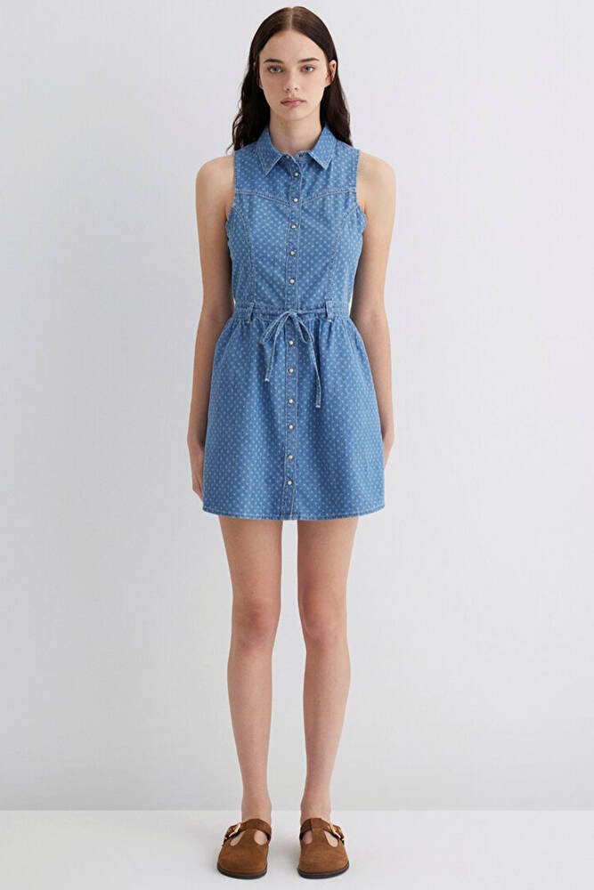 Kadın Raven Denim Elbise 1310660-89760 Mavi 