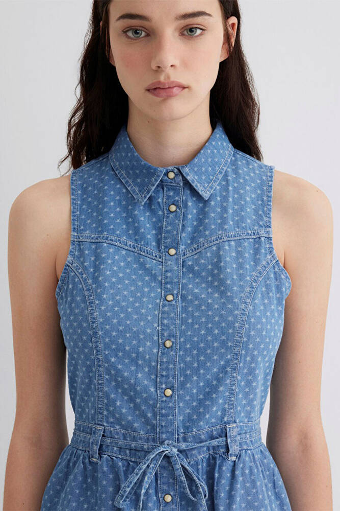 Kadın Raven Denim Elbise 1310660-89760 Mavi 