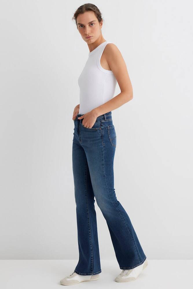Kadın Samara Jean Pantolon 1010200-90074 Mavi 