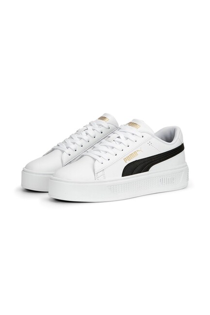 Puma - Kadın Smash Platform V3 Ayakkabı 390758-04 Beyaz 