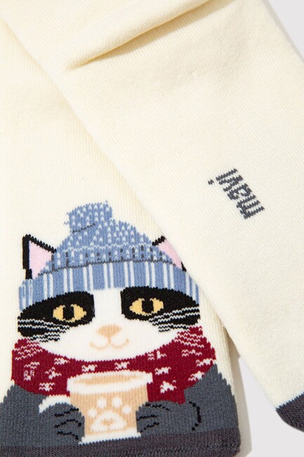 Kadın Soket Çorap 1913538-70053 Ekru (2)