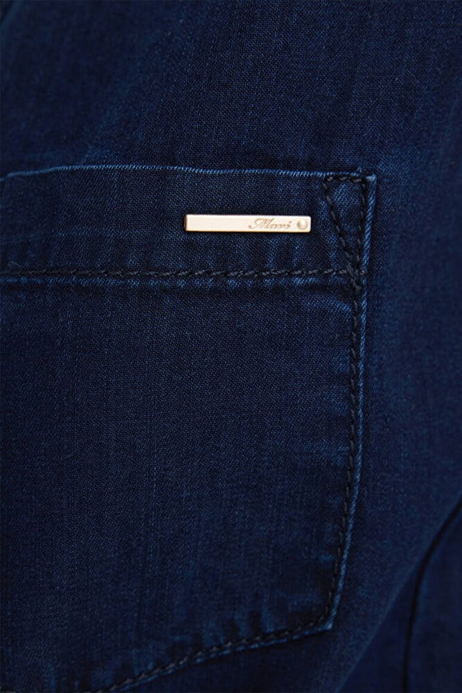 Kadın Suzy Gold Denim Elbise 130317-81270 Lacivert 