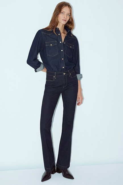 Kadın Sydney Gold Premium Jean Pantolon 1081190512 Mavi - Thumbnail
