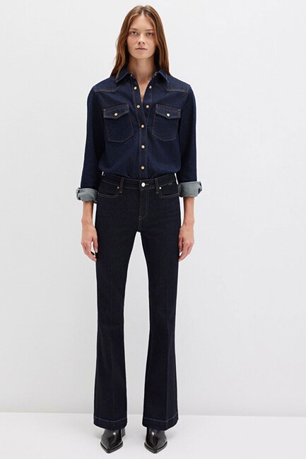 Kadın Sydney Gold Premium Jean Pantolon 1081190512 Mavi - Thumbnail