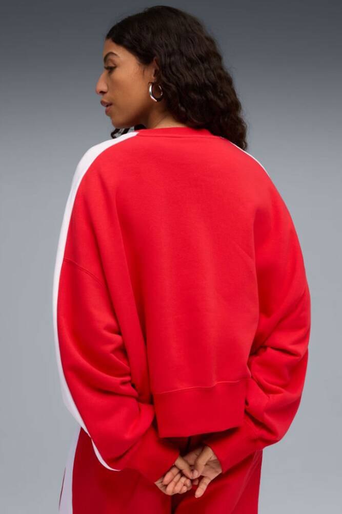 Kadın T7 Sweat 633439-11 Kırmızı 