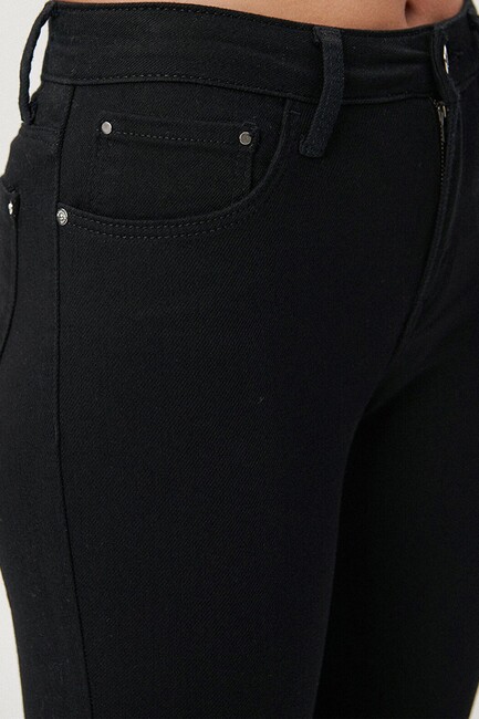 Kadın Tess Double Black Jean Pantolon 100328-35252 Siyah - Thumbnail