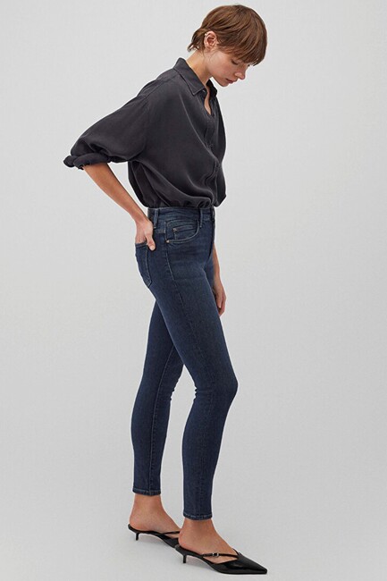 Kadın Tess Gold Premium Jean Pantolon 100328-90536 Siyah - Thumbnail