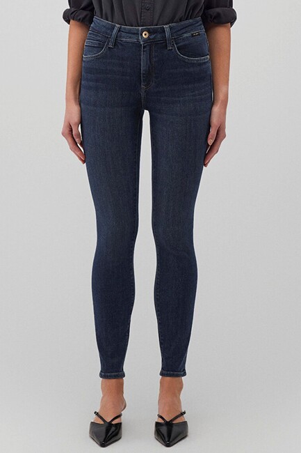 Kadın Tess Gold Premium Jean Pantolon 100328-90536 Siyah - Thumbnail