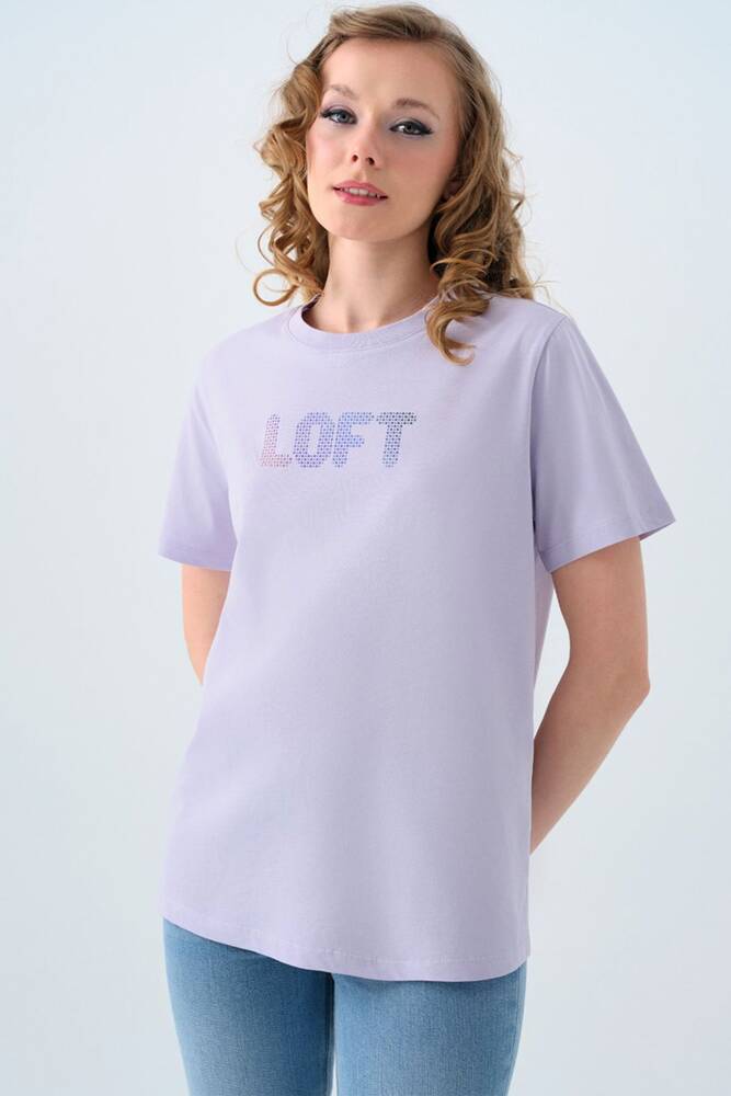 Kadın Tişört LF2039149 Mor 