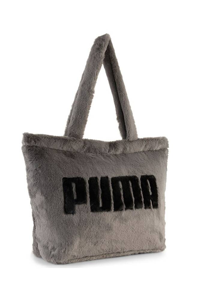 Kadın Up Faux Fur Omuz Çantası 091712-03 Gri 