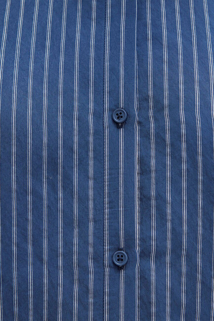 Kadın Uzun Kollu Gömlek 1211374-91372 Mavi - Thumbnail